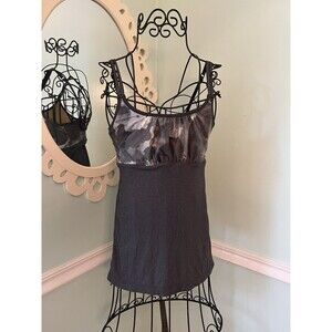 LULULEMON gray White tank tie‎ dye grey top size 4